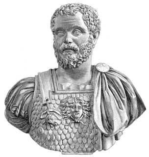 Septimius Severus or Lucius Septimius Severus Augustus, 145 - 211, Roman emperor from 193 to 211,