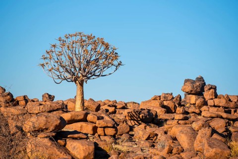 Stacked red rocks, rock formations, Giants Playground, Keetmanshoop, Namibia