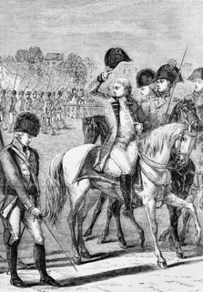King George III views British volunteers during preparations for the 1804 invasion. There were