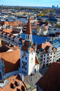Old Town Hall and Marienplatz, Munich, Bavaria, Germany, for editorial use only