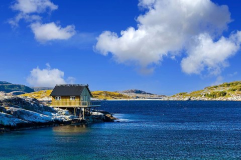 Norway, Scandinavia, weekend cottages, boathouses, Viksfjorden Norway