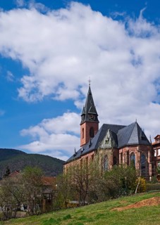 St Martin's Catholic Church in St Martin, Southern Palatinate, Palatinate, Rhineland-Palatinate,