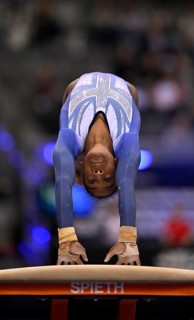 Jenitha Johnson GBR Vault Action Gymnastics, EnBW DTB-Pokal, Porsche-Arena, Stuttgart,
