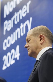 Olaf Scholz (SPD), Federal Chancellor, at the opening of the Hannover Messe Hannover, 22 April 2024