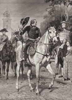 Friedrich II at Krefeld, Germany, family van der Leyden, 23 June 1758