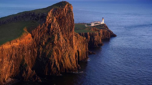 Scotland, Great Britain, Europe, Isle of Skye, Neist Point, lighthouse, I