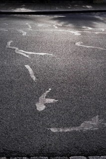 Repaired asphalt, Germany