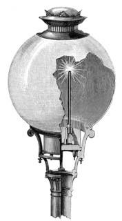 Eine Jablotschkow-Kerze von Pawel Nikolajewitsch Jablotschkow, 1847-1894, einem russischen