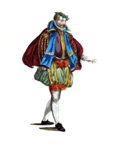 Historical clothing, fashion over time, clothing of a merchant from Nuremberg, 1577, Germany,