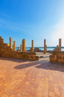 Remains of the Tuna fishery plant, Vendicari, Noto Valley, Sicily, Italy