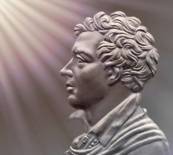 George Gordon Noel Byron, 6th Baron Byron of Rochdale, 1788, 1824, British poet, digital edited