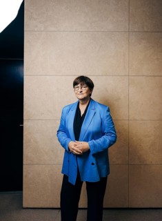 Saskia Esken, Bundesvorsitzende der SPD, aufgenommen im Rahmen eines Interview mit dem RND in