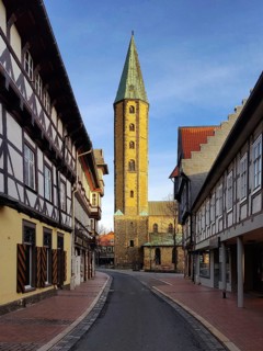 Evangelical Lutheran Market Church of St Cosmas and Damian in the Old Town, Goslar, Lower Saxony,