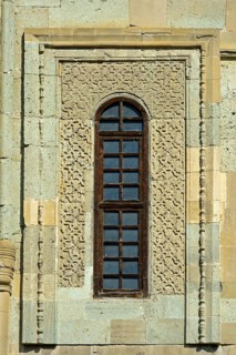 Window with ornamented surround at the Svetitskhoveli Cathedral, UNESCO World Heritage Site of