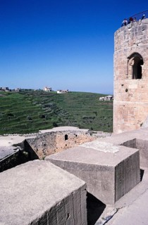 Crusader castle Krak des Chevaliers, Syria in 1998