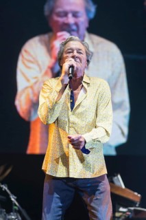 Ian Gillan, singer of Deep Purple live on 1 More Time Tour at the Max-Schmeling-Halle in Berlin on