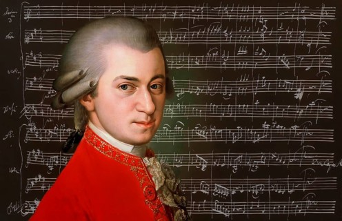 Wolfgang Amadeus Mozart, 1756 – 1791, composer of classical music, First Viennese School, notesheet