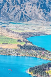 Paragliding over Queenstown, Queenstown, South Island, New Zealand
