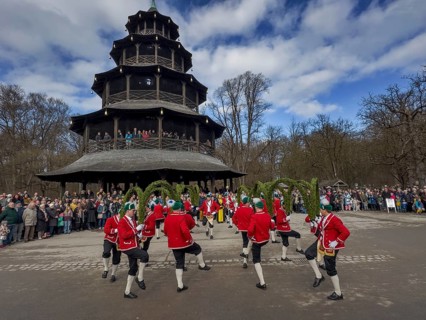 Schaeffler dance in 2026 in the English Garden, behind the Chinese Tower. The event takes place