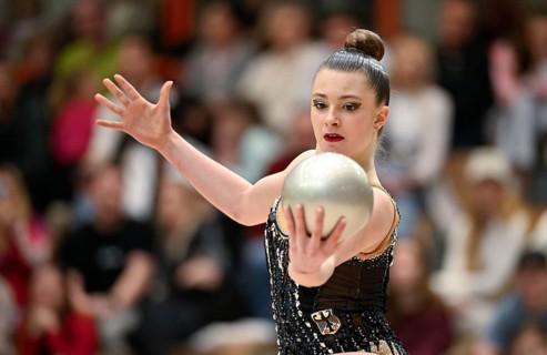 Lada Pusch GER with handheld ball rhythmic gymnastics, RSG Turnen Schmiden International 2026,