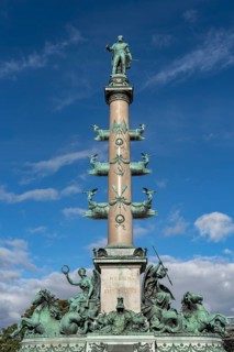 Tegetthoff monument at Praterstern, Vienna, Austria