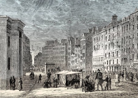 The Lawnmarket, Edinburgh, Scotland, 17th century