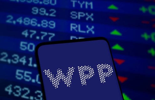 Dhaka, Bangladesh- 5 Dec 2024: WPP logo is displayed on smartphone. WPP plc is a British