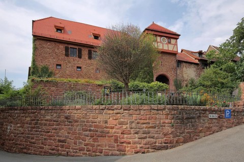 Historic City Gate, Dilsberg, Neckargemünd, Neckar Valley, Baden-Württemberg, Germany