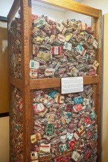 St. Joseph, Missouri - The Glore Psychiatric Museum displays 108, 000 cigarette packs collected by