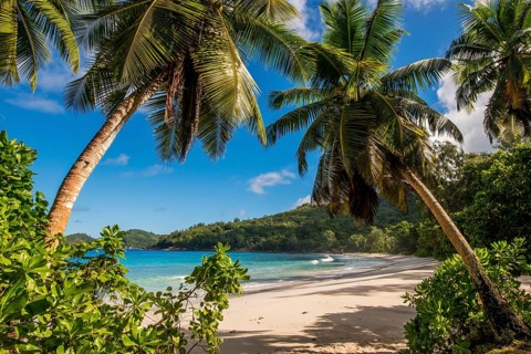 Petit Police Bay Beach, Mahe, Republic of Seychelles, Indian Ocean