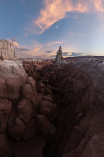 Stunning view of Goblin Valley State Park in Utah, showcasing unique sandstone formations under a