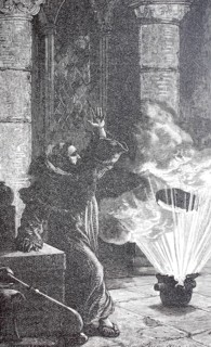 The monk Schwarz invents black powder. Berthold Schwarz, supposedly a Franciscan monk and alchemist