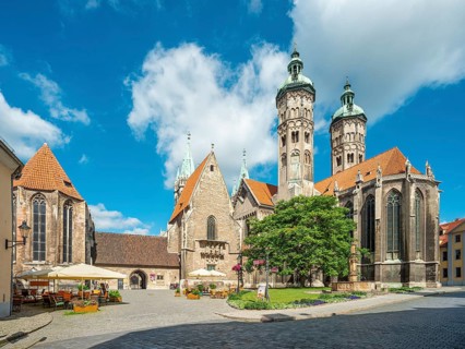 The Naumburg Cathedral of St. Peter and Paul in Romanesque-Gothic transitional style, UNESCO World