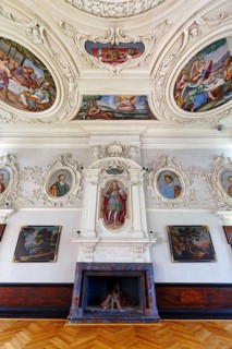 Emperor's Hall, wall painting, ceiling painting, former Corvey Abbey and Castle, The Carolingian