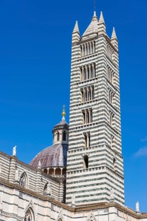 Cathedral, old town, architecture, landmark, travel, tourism, blue sky, Siena, Tuscany, Italy