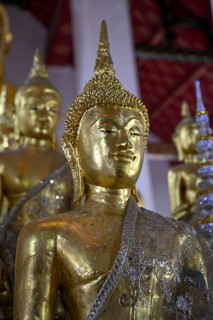 Buddha statues in Wat Arun, Temple of Dawn, Bangkok, Thailand