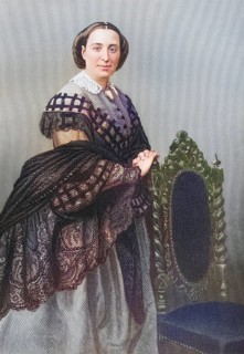 Madame Rosina Penco, 1823-1894, Italian soprano. Painted by DJPound after a photograph by Mayall.