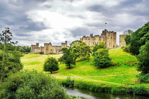 Alnwick Castle, Alnwick, Northumberland, England, UK