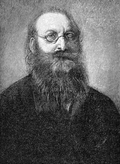 Louis Anzengruber, 1839 - 1889, an Austrian writer, Portrait von Ludwig Anzengruber, 1839 - 1889,