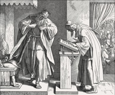 Josiah hearing the book of the law, Old Testament, by Julius Schnorr von Carolsfeld