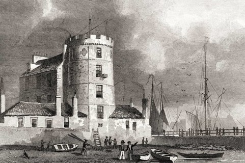 The Signal Tower, Leith Harbour, Edinburgh, Scotland, 19th century, from Modern Athens by Th. H.