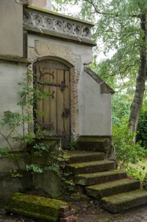 HInterdoor, Wachau church ruins, Markkleeberg, Saxony, Germany