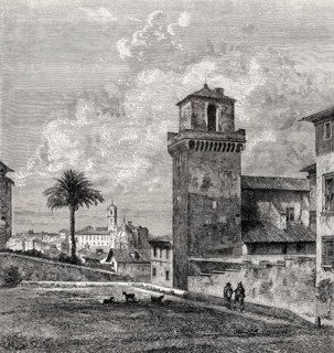 Piazza San Pietro in Vincoli, Rome, Italy, 19th Century