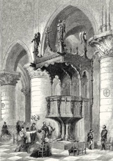 The pulpit of Notre-Dame de Paris, France, 19th century
