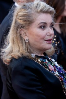 Cannes, France, 21 May 2024: Catherine Deneuve at the premiere of Marcello Mio on the red carpet of