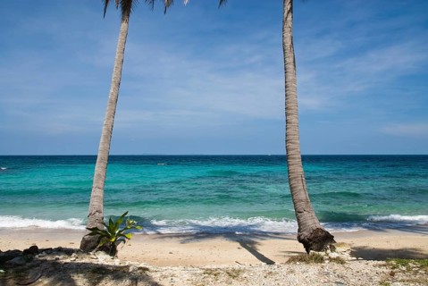 Konkare Bay on Racha Yai Island off the southern tip of the Thai holiday island Phuket, Thailand,