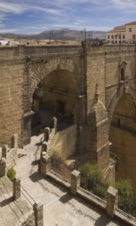 The Puente Nuevo new bridge over the El Tajo gorge, Ronda, Andalusia, Spain