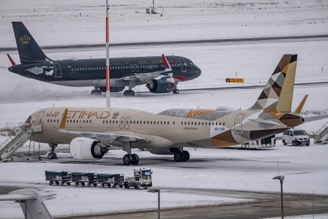 The onset of winter in North Rhine-Westphalia, flight operations are maintained at Düsseldorf