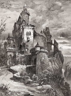 Medieval knight's castle