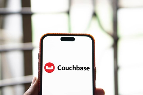 Couchbase Server logo is displayed on smartphone